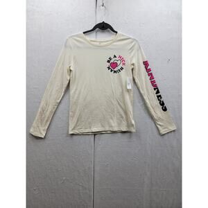 NWT Gap Girls Long Sleeve Tshirt with Kindness and Be Kind to Humans, Sz 14-16